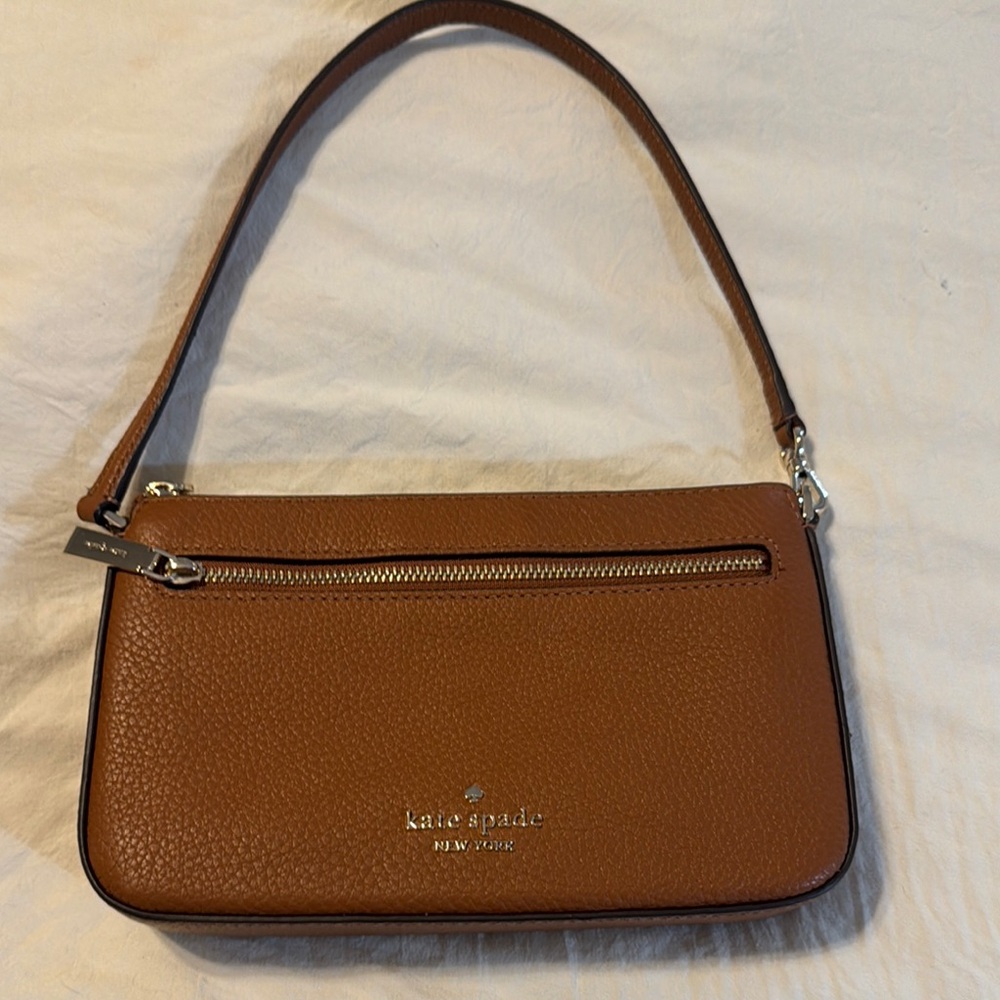Kate Spade Brown Shoulder Bag with Minimalist Design